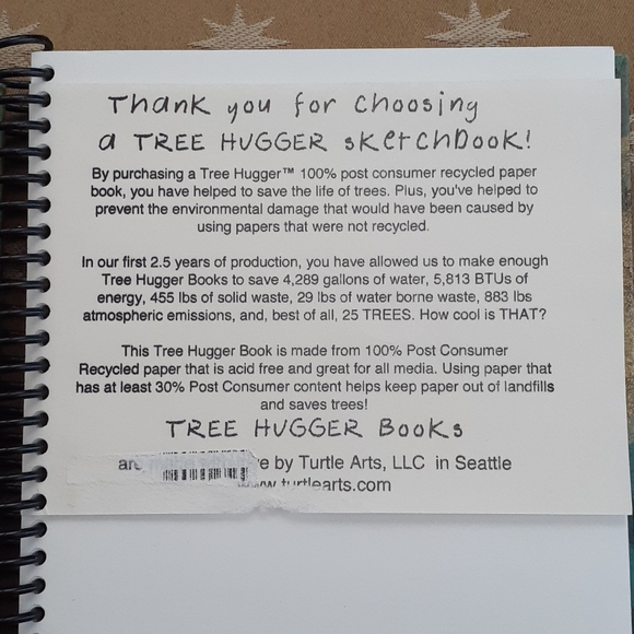 Sketchbook/Journal - 100% recycled paper - Picture 3 of 6